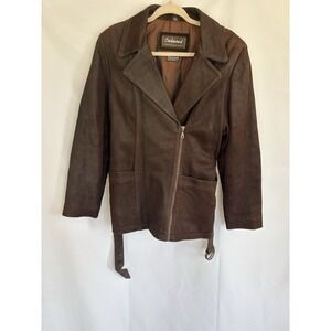 Womens leather jacket Oakwood Size Small Color Brown